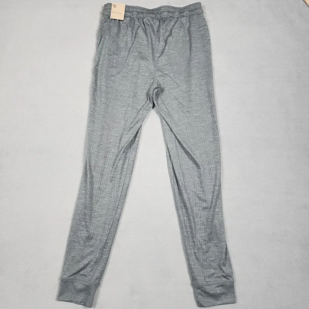Nike Yoga Jogger Pants Mens Size S Gray Training Sweatpants Cuffed NWT
